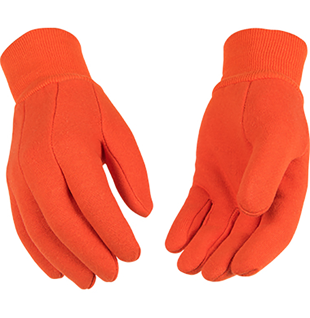 Bright Orange Jersey Glove