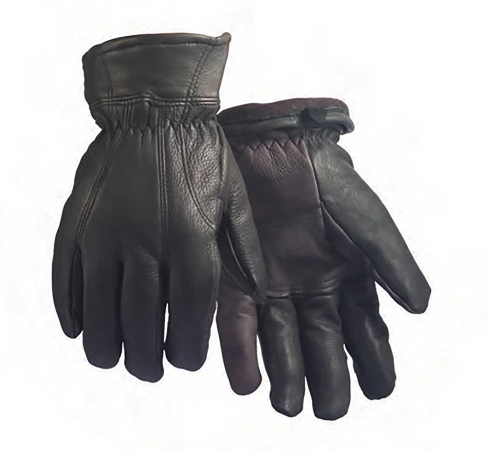 Black Men's Deerskin Gloves