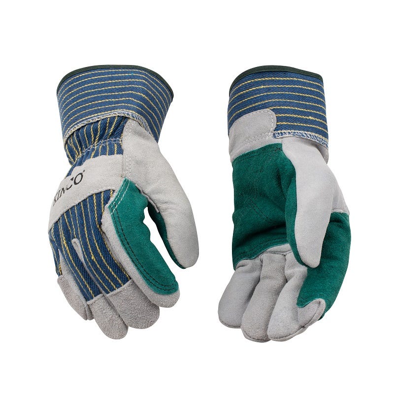 Gray Suede Cowhide Glove