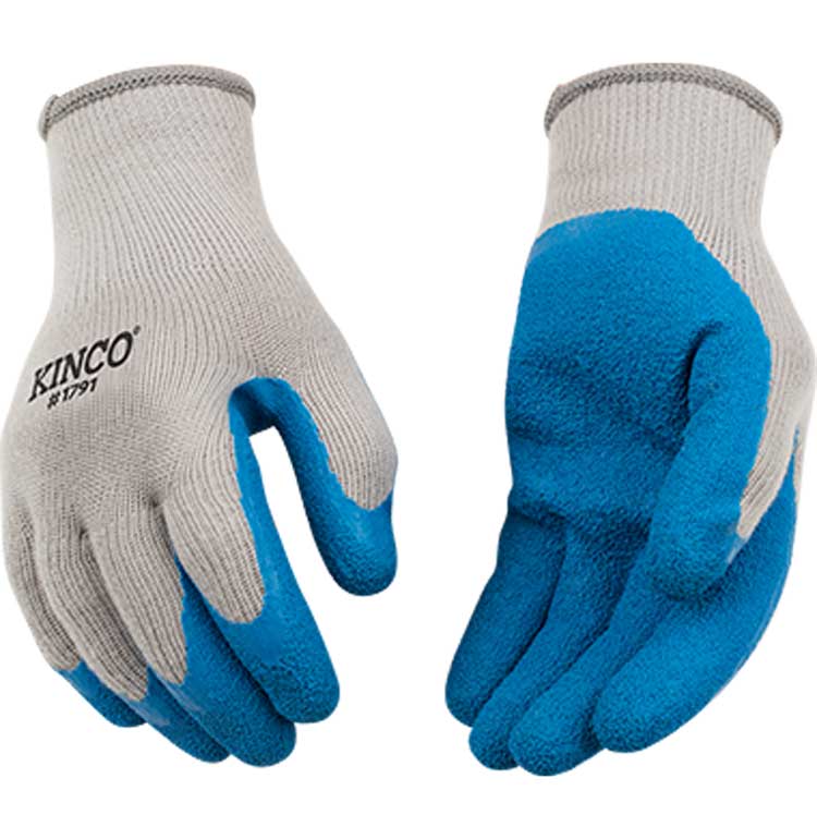 Blue Latex Palm Gripping Glove