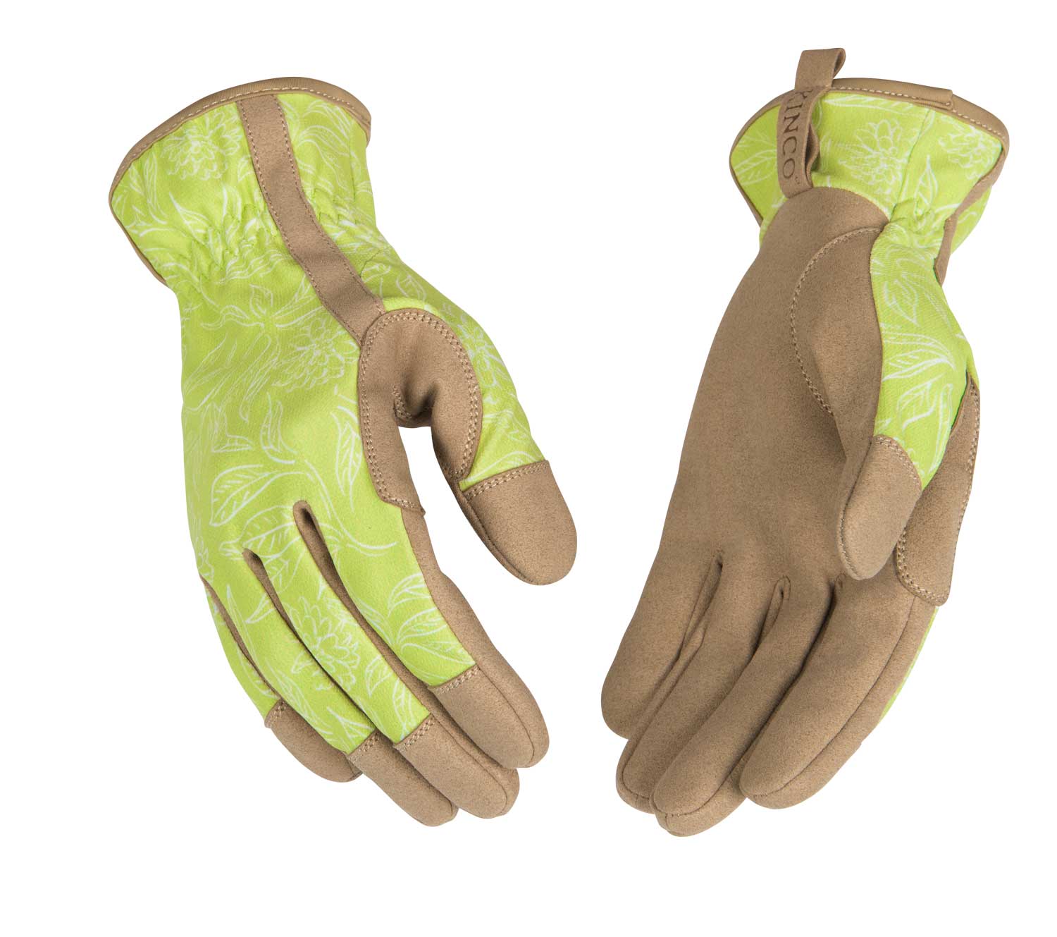 Women's Green Synthetic Glove