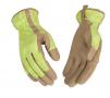 Women's Green Synthetic Glove