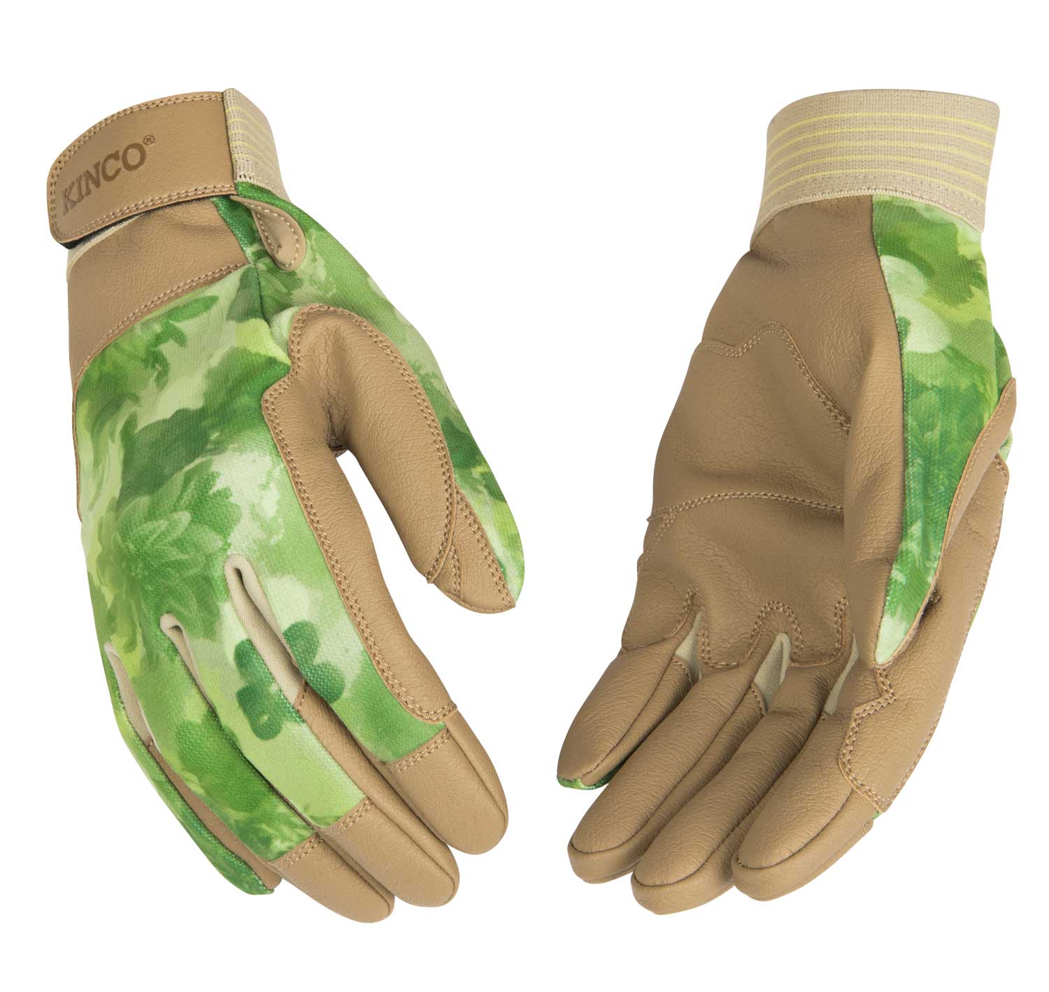 Womens Grn Lined Synthetic Glove