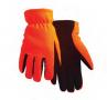 Orange Deerskin Suede Palm Glove