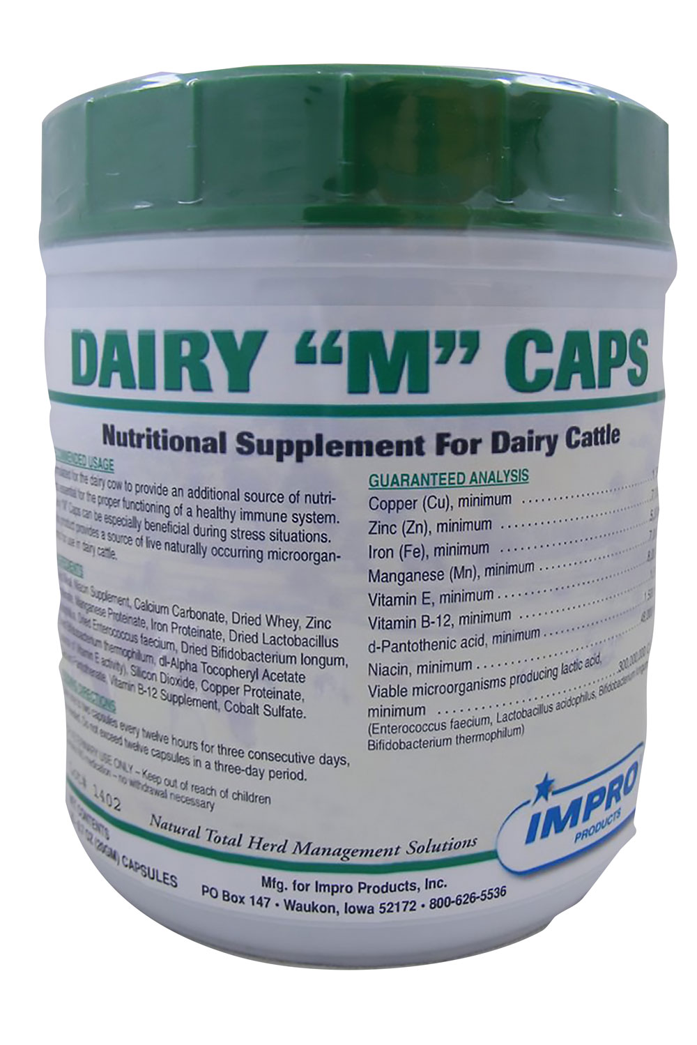 Dairy M Caps 25/jar