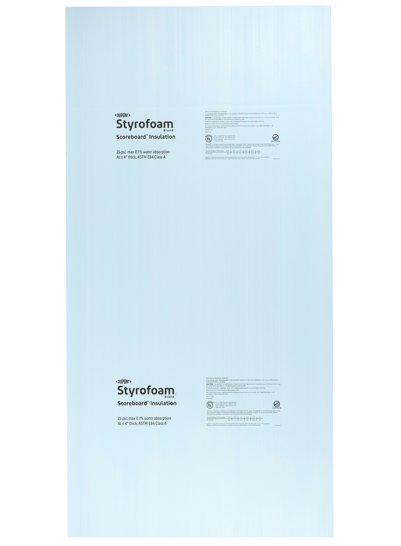 Insboard 2" X4x8 Blu250denr10