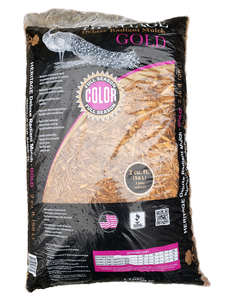 2-Cu. Ft. Gold Mulch Bag