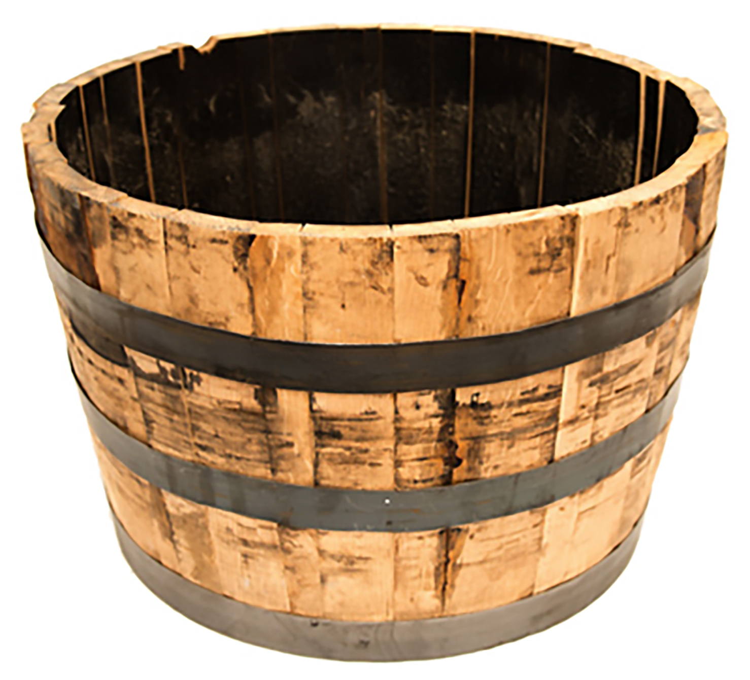 1/2 Whiskey Oak Barrel Planter