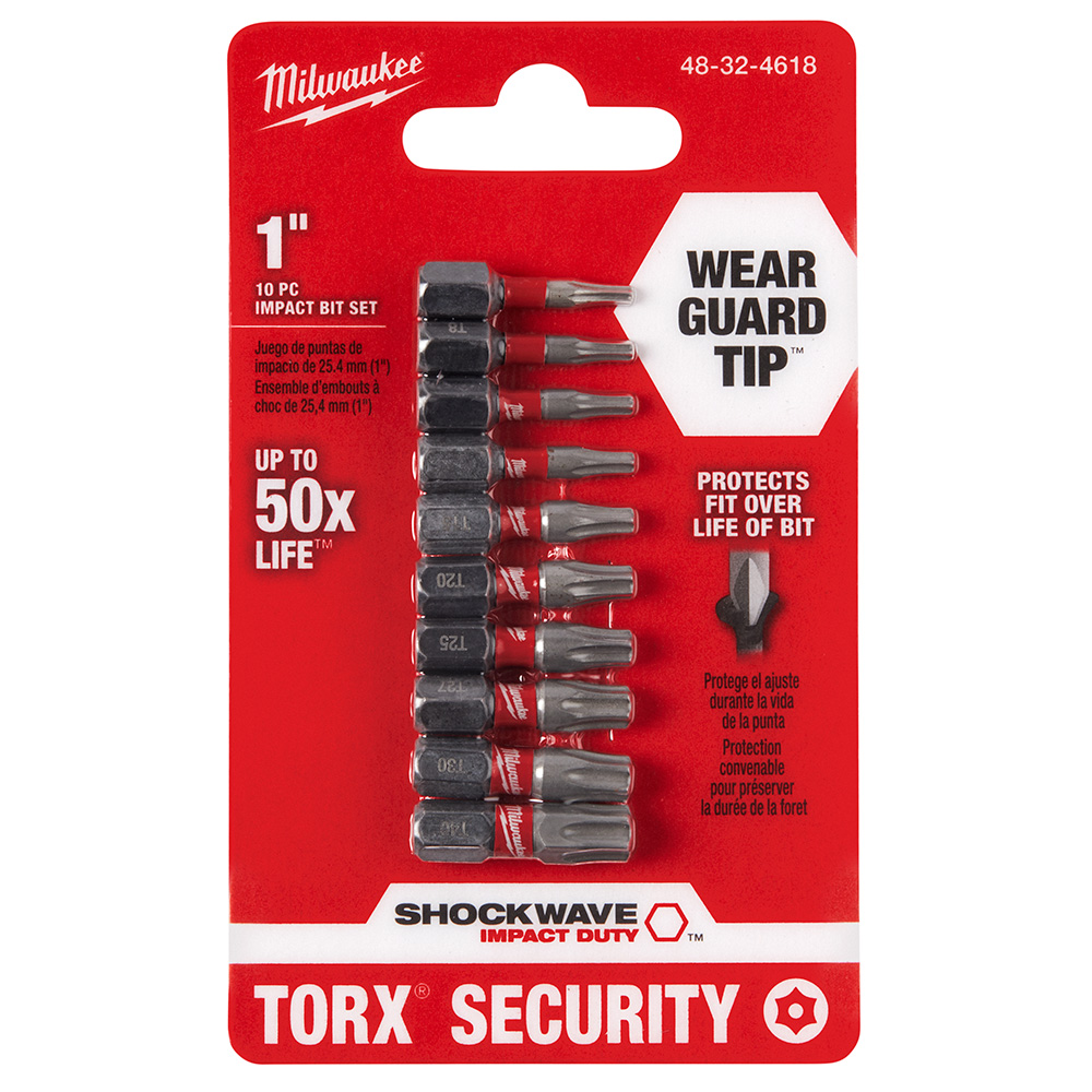 10-Pc Torx Security Insert Bit