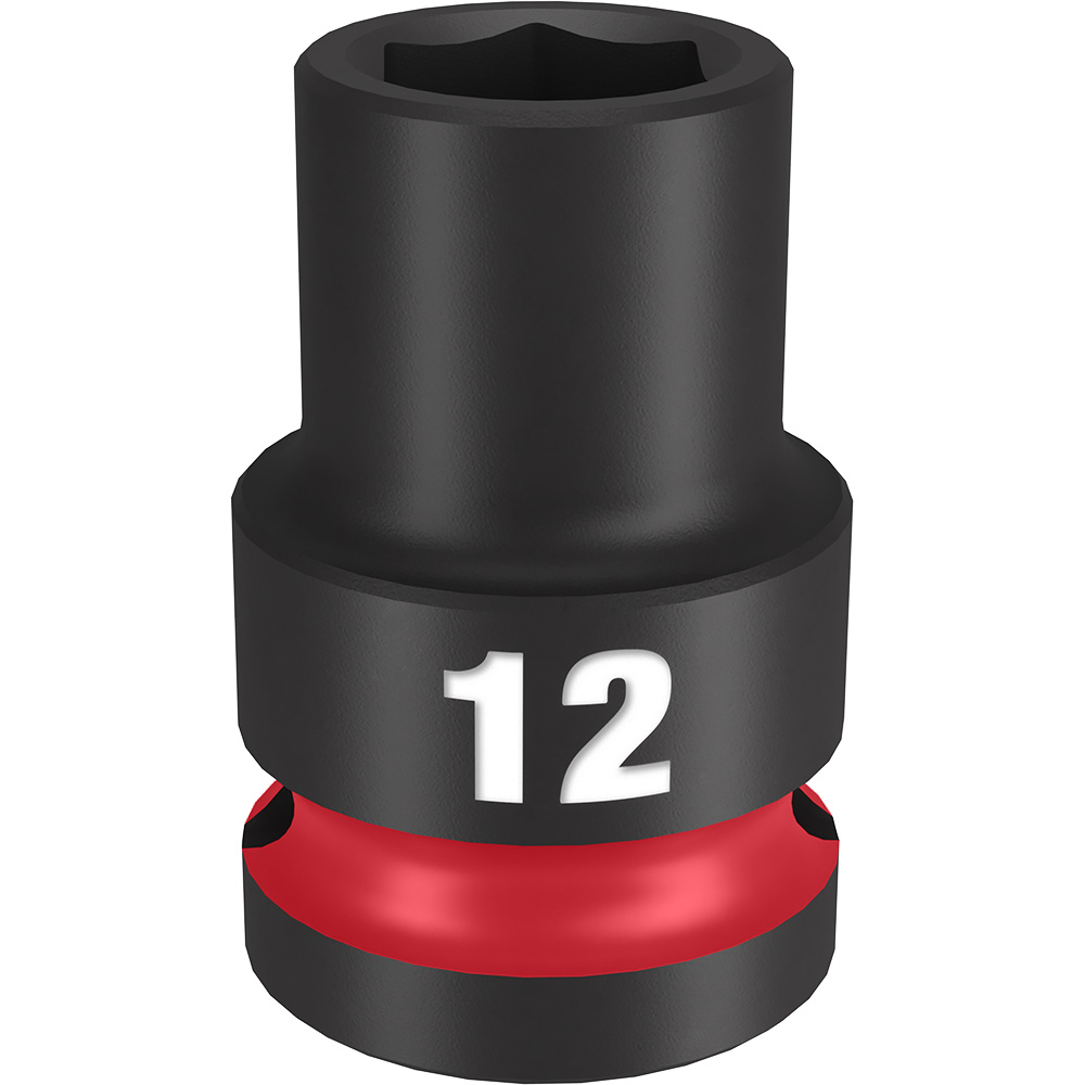 1/2" DR 12MM STD Impact Socket