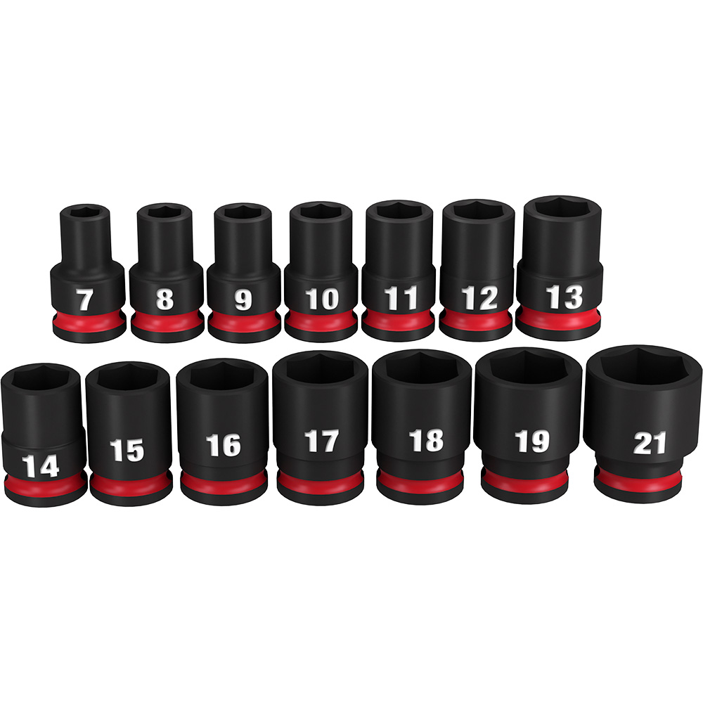 3/8" DR 14PC MM STD Socket Set