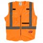 S/M Org High Vis Safety Vests