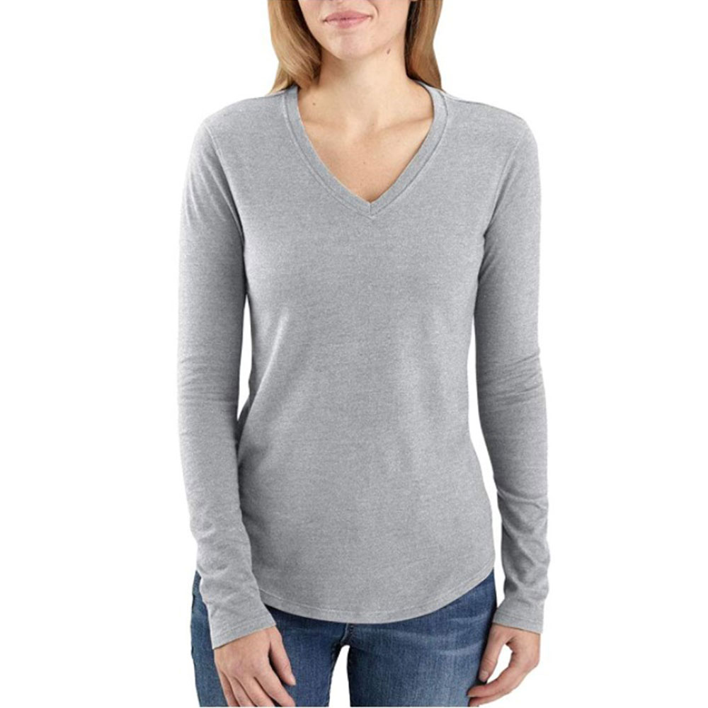 Relaxed Fit LS V-Neck T-Shirt