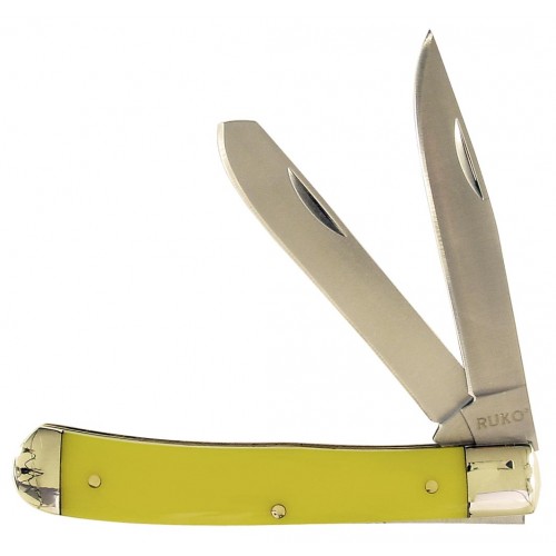 Yellow Trapper Folding Knife