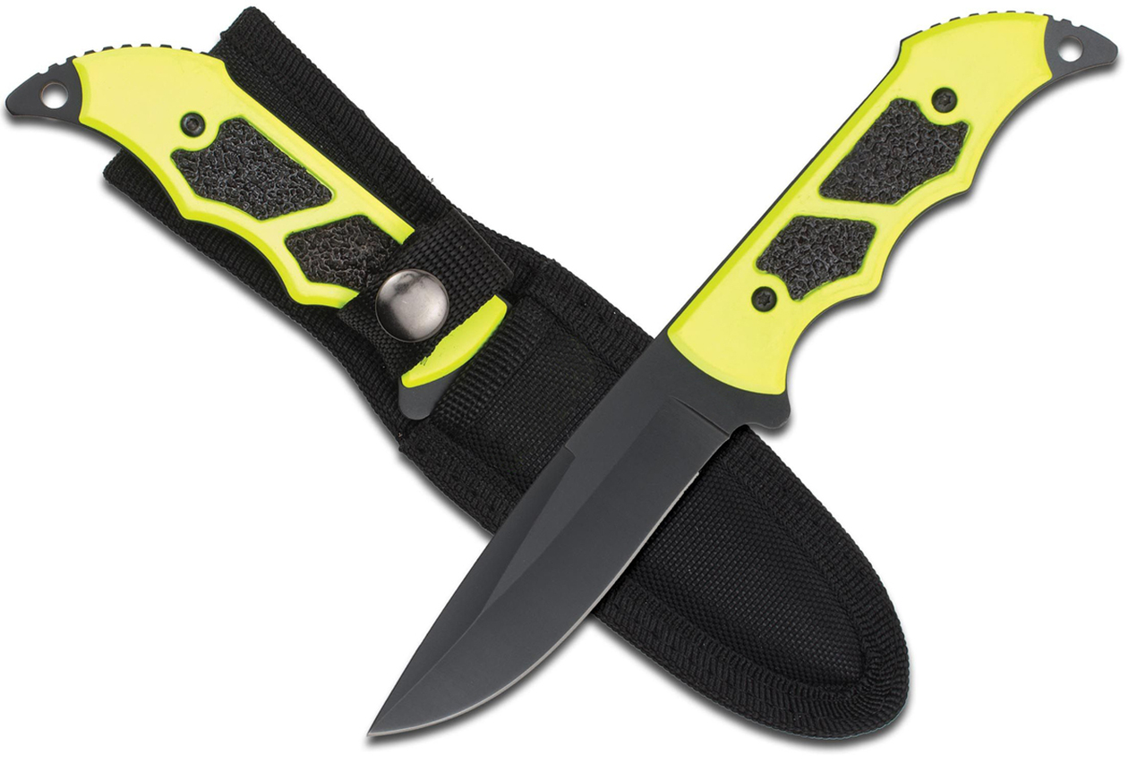 High Vis Green Hunting Knife