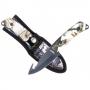 Snow Camo Gut Hook Knife