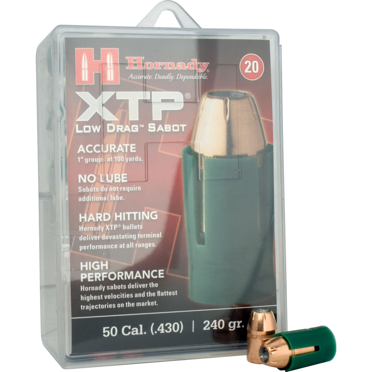 50 Cal 240 Grain HP XTP Bullet