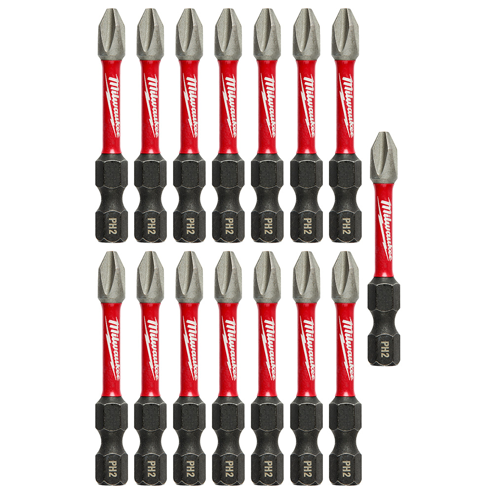 SHOCKWAVE 2" Power Bit PH#2 15PK