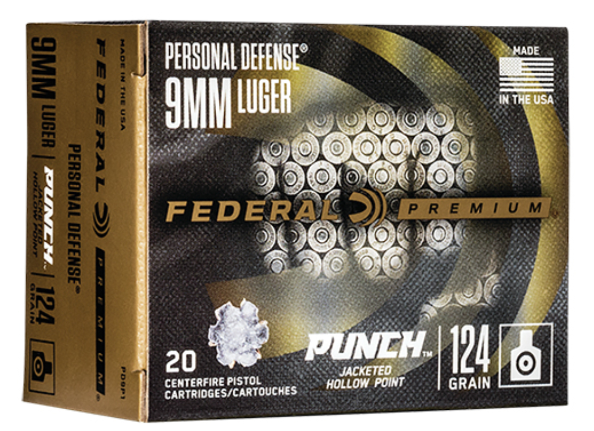 9mm 124gr Jhp Fed Punch