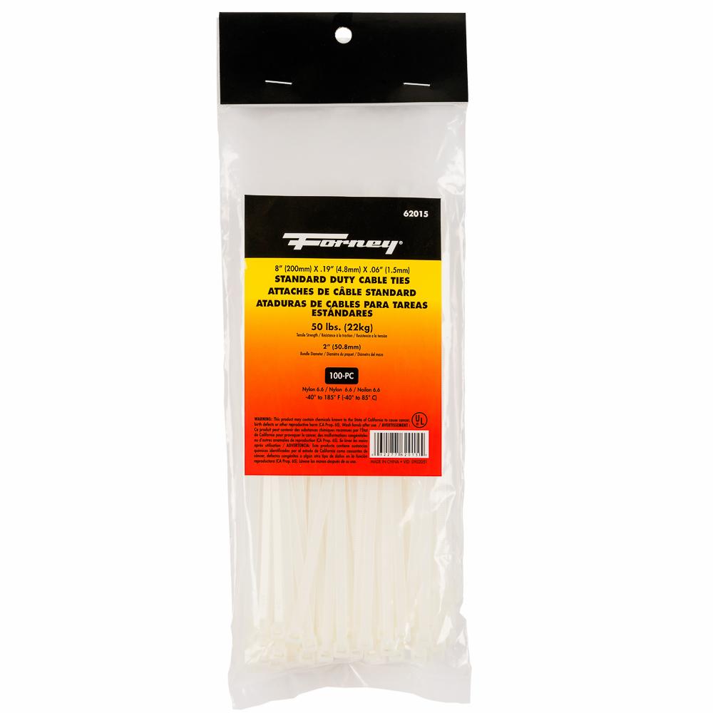 100PK 8" Natural SD Cable Ties