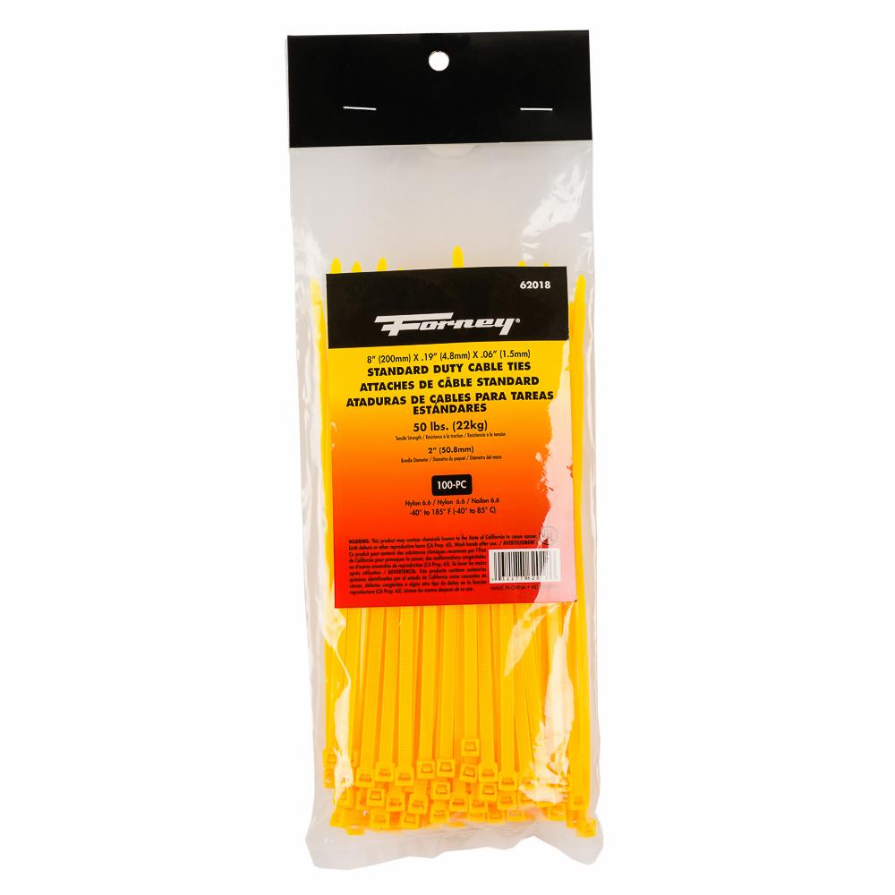 100PK 8" Yellow SD Cable Ties