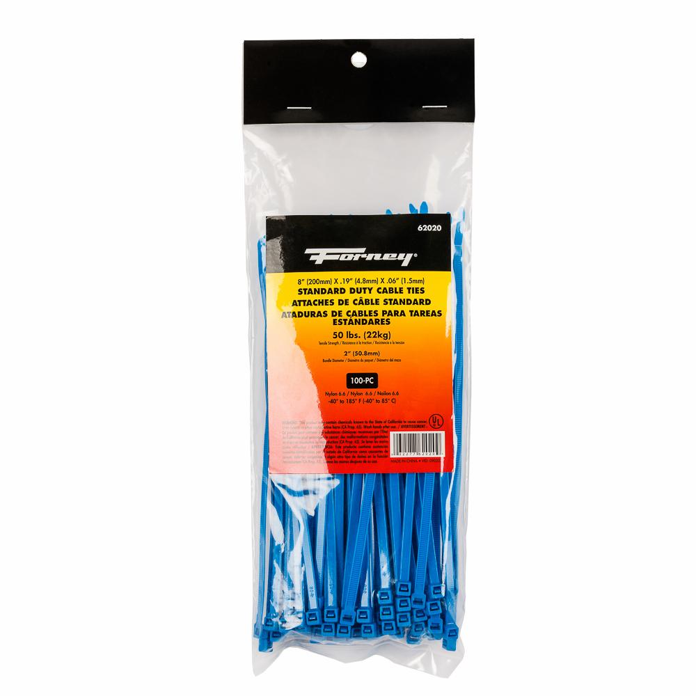 100PK 8" Blue SD Cable Ties
