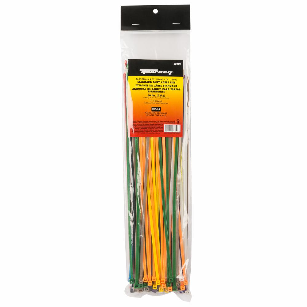 100PK 14.5" Assort SD Cable Ties