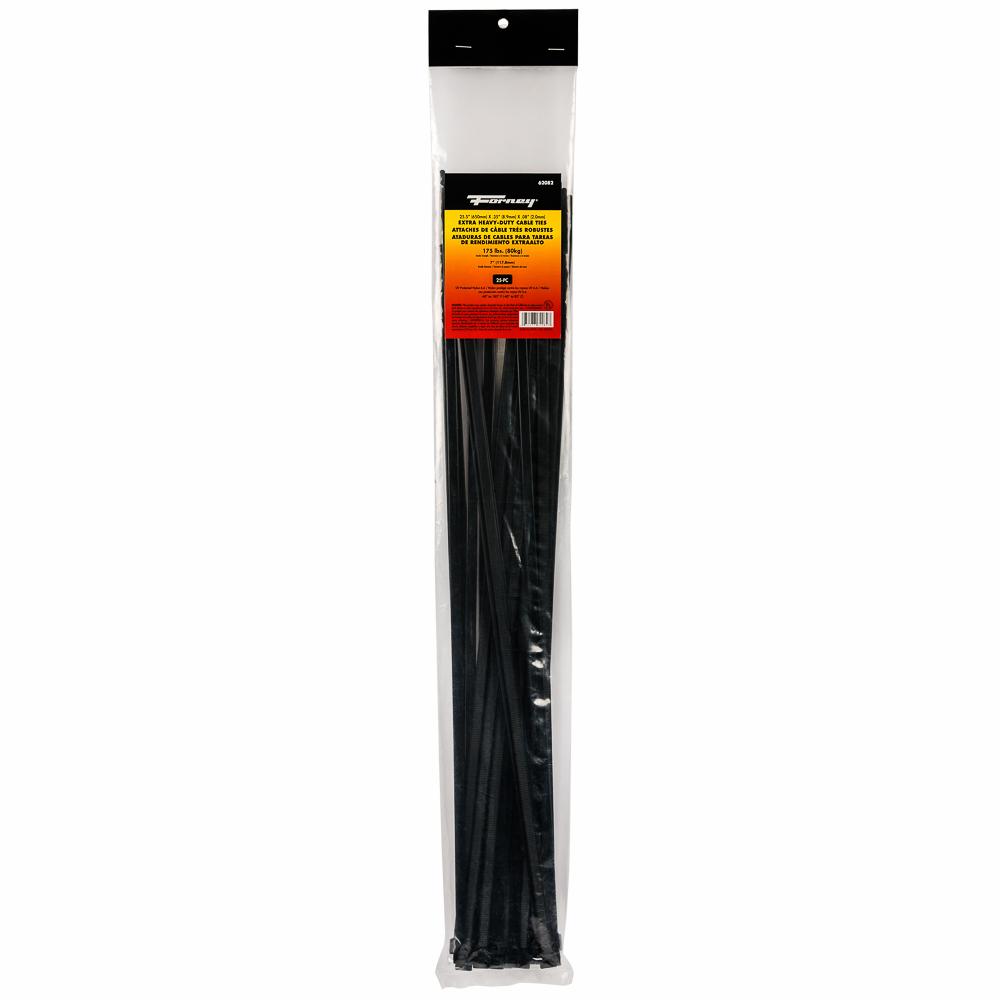 25PK 25.5" Black EHD Cable Ties