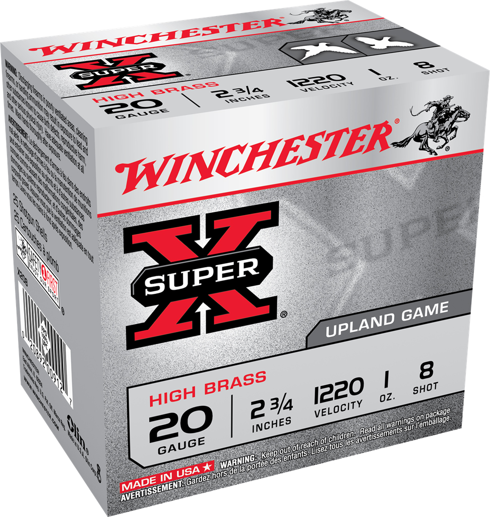 Win Super X 20ga 2-3/4in #8 1oz