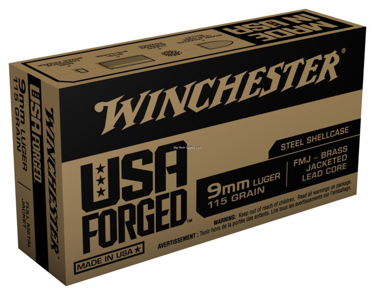 9mm 115gr Fmj Steel Case Win