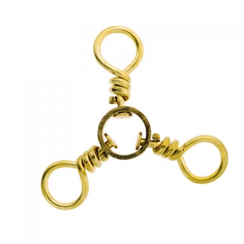 Brass 3 Way Swivel Size 4