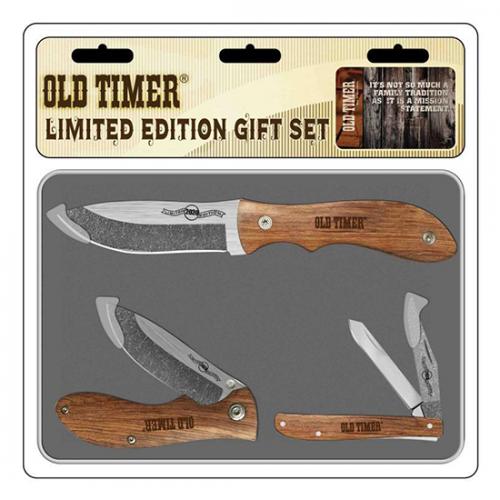 Old Timer 3pc Damscus Set