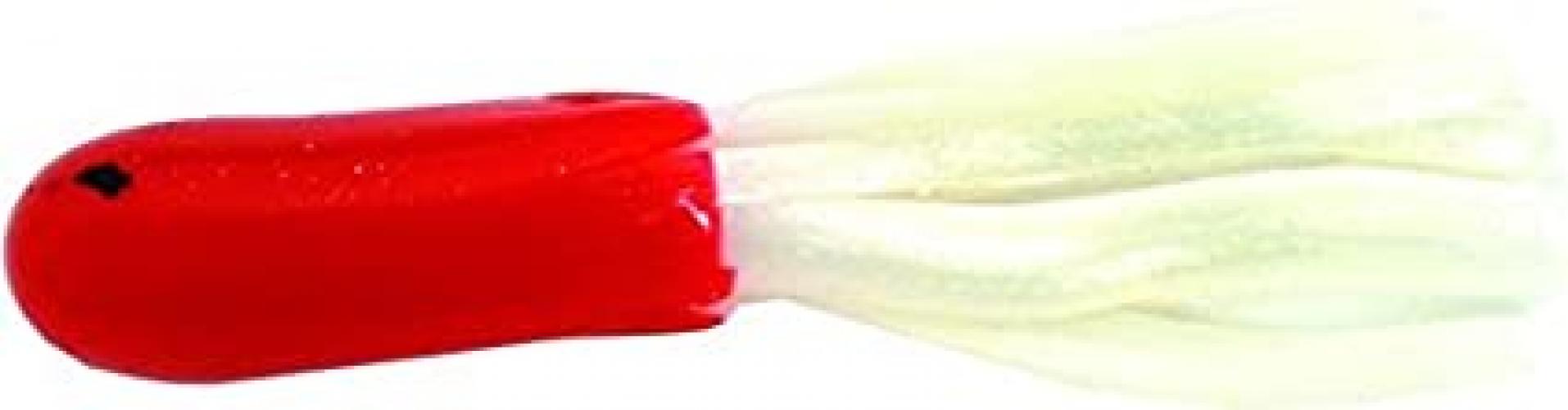Mini Tube Tail 1-1/2" Red/Pearl