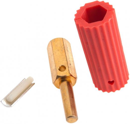 Sure Grip Plug Male Red Sleeve