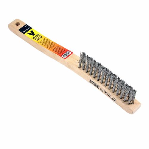 Scratch Brush V-Groove Stainless