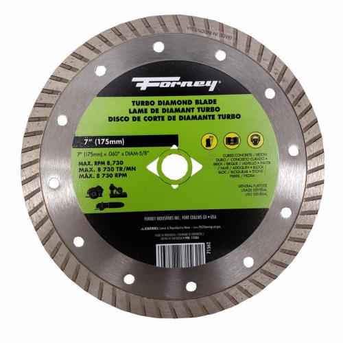 7" Diamond Cut-Off Blade Turbo