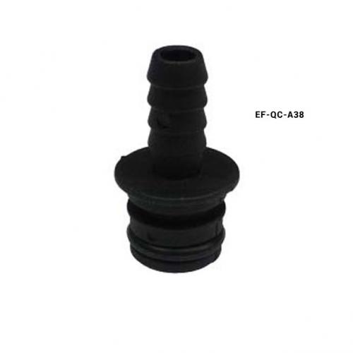 Fitting Qa X 3/8" Hb Blk Str