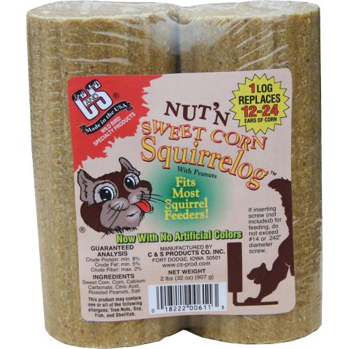 Squirrel Log Nut& Sweet Corn
