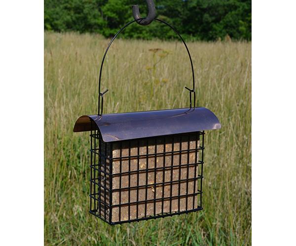 Large Cake Suet Cage Copper Top