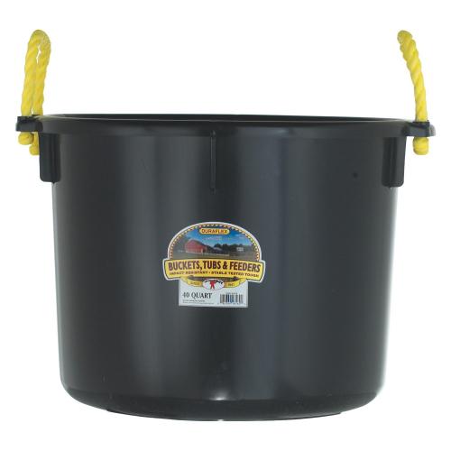 DURAFLEX 40QT Black Muck Tub