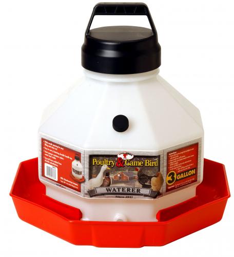 3GAL Plastic Poultry Waterer