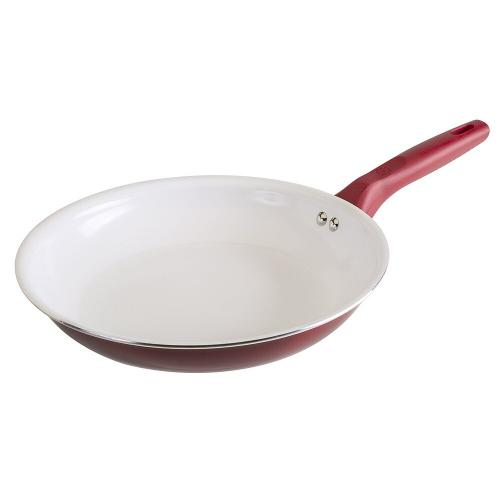 Fry Pan 11" Red Ceramic