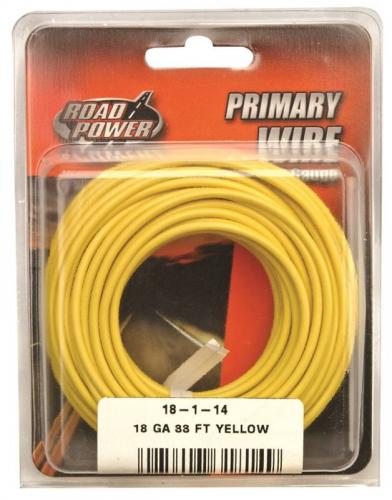 33' 18-Ga Yellow Electrical Wire
