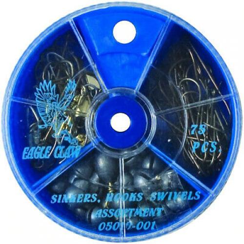 75-PC Swivel/Sinker Hook