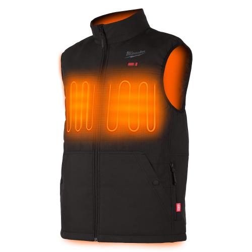 Mens M12 BLK Heated Axis Vest