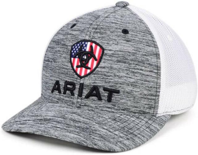 Men's Ariat Grey USA Snapback