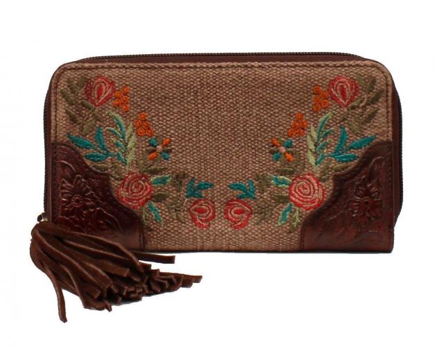 Womens Audrey Fringe Pull Clutch