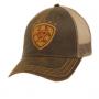 Men's Ariat Brown Oilskin Cap