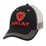 Men's Ariat Blk/Red Logo Cap