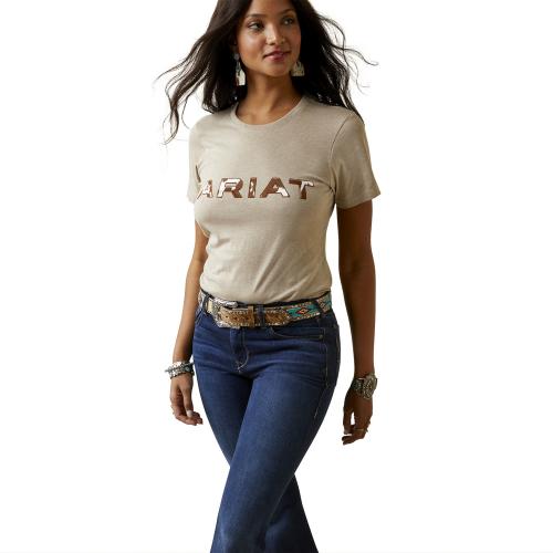 Women's Ariat Cowhide T-Shirt OH